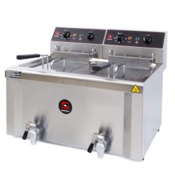 Freidora 8+8L con grifo doble cuba FE-8+8 de Sammic