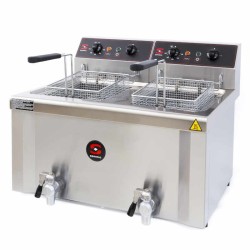 Freidora 8+8L con grifo doble cuba FE-8+8 de Sammic
