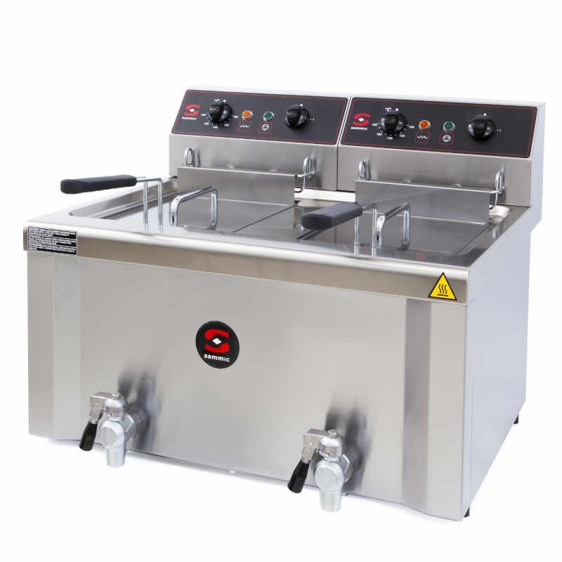 Freidora 8+8L con grifo doble cuba FE-9+9 Trifásica de Sammic