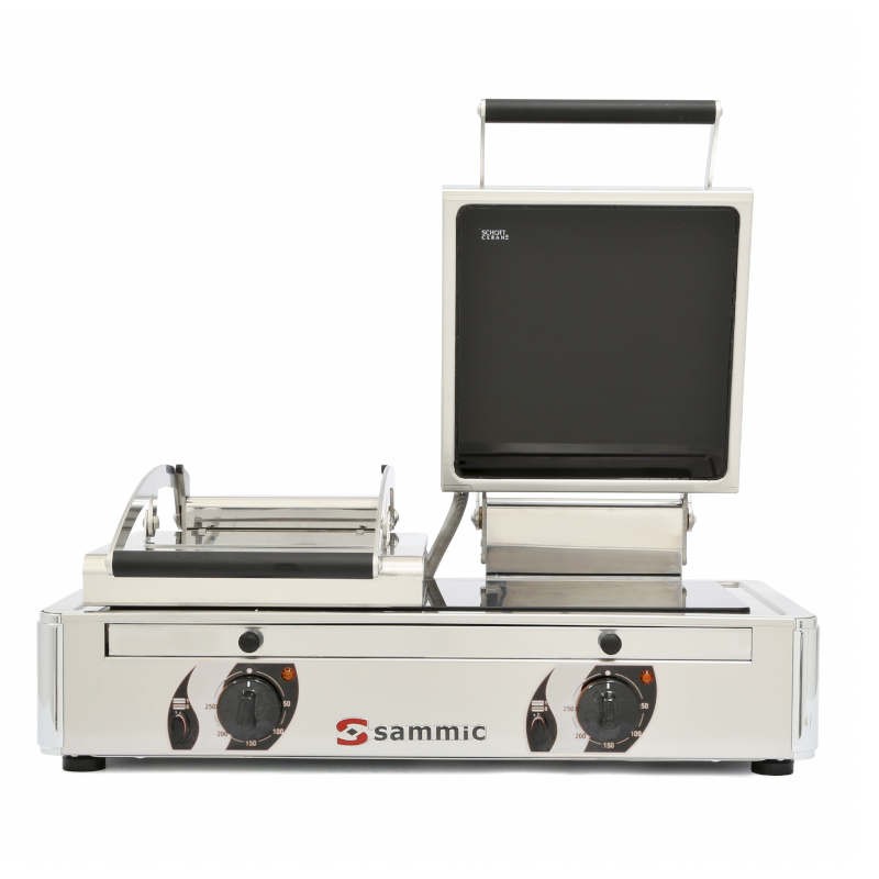 Plancha eléctrica vitro-grill doble GV-10LA de Sammic