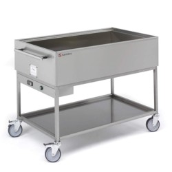 Baño maría sobre carro para cubetas Gastronorm BMC-111 Sammic