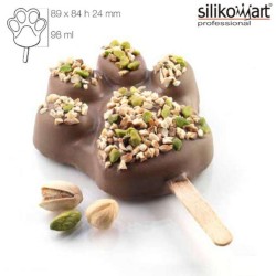 Silikomart Pata SteccoFlex Formen-Set + 50 Stiele + Tablett