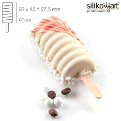Set de moules Tango SteccoFlex de Silikomart + 50 bâtonnets + plateau