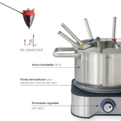 Fondue eléctrica Grey Plus de Lacor