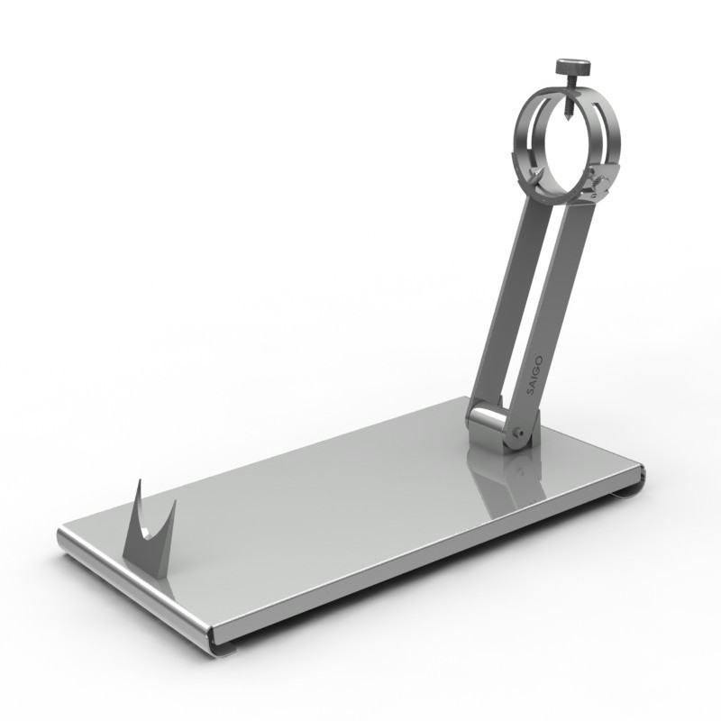 Jamonero acero inox Plegable y giratorio 180º S-HB3BG de Saigo