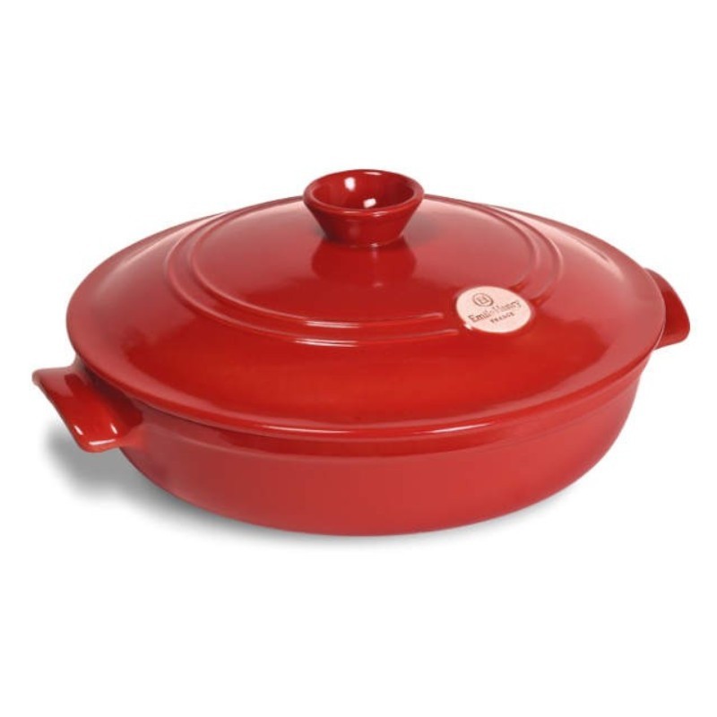 Casseruola bassa in ceramica con coperchio Emile Henry