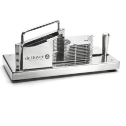 Affettapomodori inox De Buyer. 10 fette da 5,5 mm