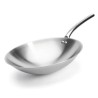 De Buyer stainless steel wok + induction adapter stand