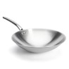 De Buyer stainless steel wok + induction adapter stand