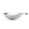 Rvs wok + adapterring voor inductie van De Buyer