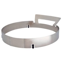 Wok em aço inox + suporte adaptador para indução da De Buyer