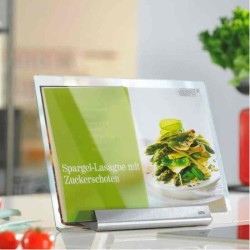 Suporte para livros de cozinha com vidro de segurança da Gefu