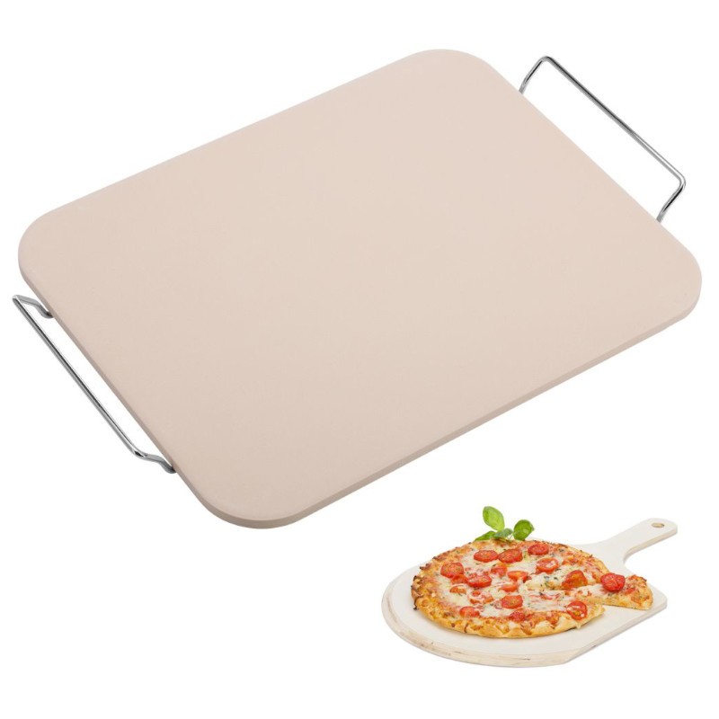 Piedra para hornear grande - Piedra para pizza rectangular de