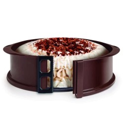 Molde redondo desmontable de silicona de Lacor