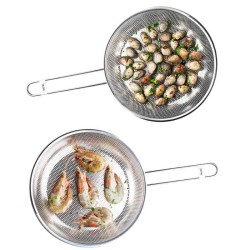 Sartén para barbacoa perforada de acero inox 18/10 de Ibili