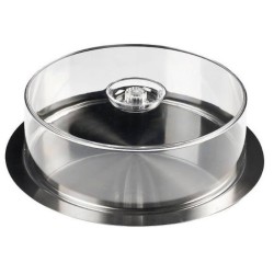 Bandeja de catering redonda com cúpula da Inoxibar