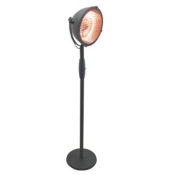Stufa elettrica da esterno con piantana Black di Lacor