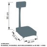 Bilancia professionale 61700 di Lacor, tara 150 Kg