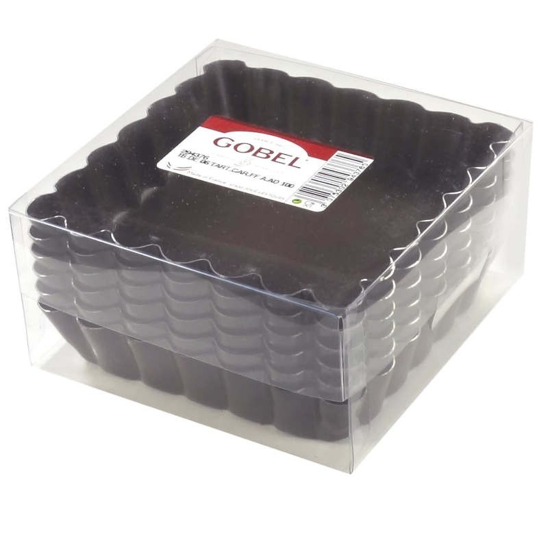 Pack de 6 tartaletas cuadradas rizadas de Gobel