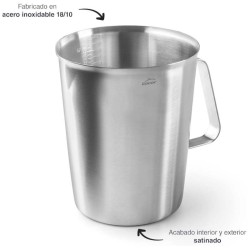 Jarras medidoras de acero inox 18/10 de Lacor