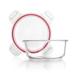 Pack de 3 tápers redondos de vidrio Lunch Away de Ibili