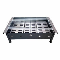 Barbacoa de hierro para leña y carbon, desmontable de Flores Cortés