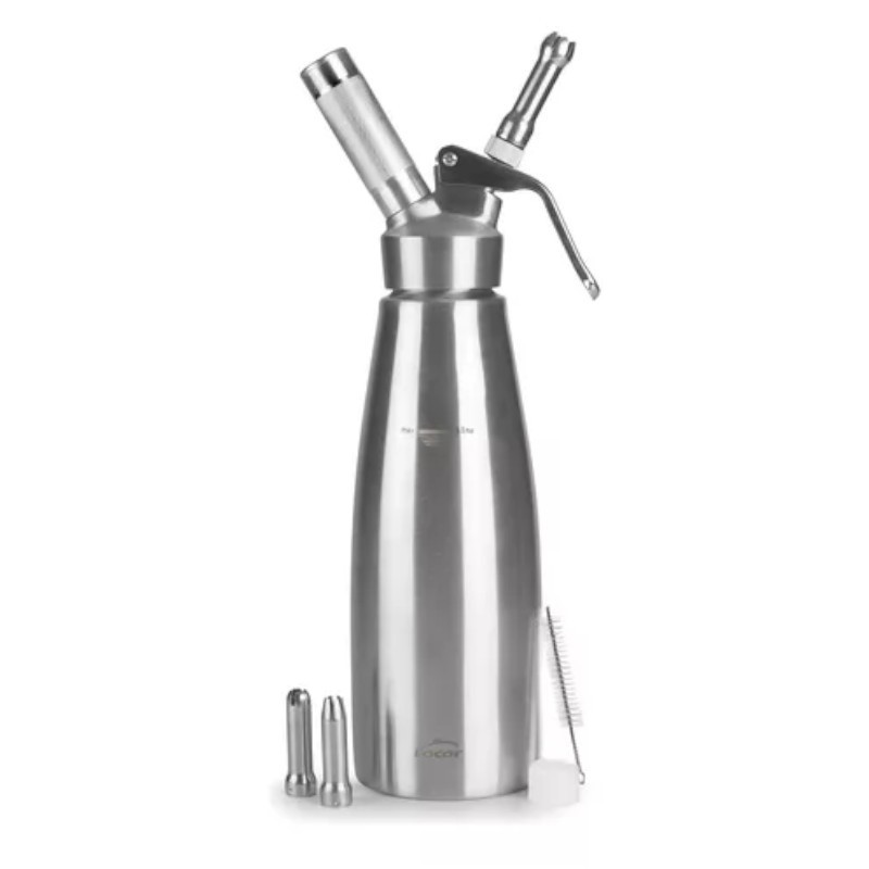 Sifone per spume e creme Epicure in acciaio inox 18/10 di Lacor