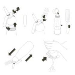 Sifón para espumas Epicure de acero inoxidable de 18/10 de Lacor