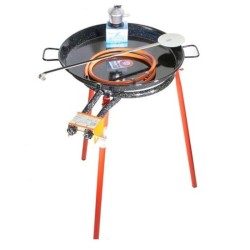 Kit de paelha clássico de 45 cm com paelheira esmaltada de 55 cm