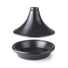 Tajine de color negro de arcilla natural esmaltada de Ibili