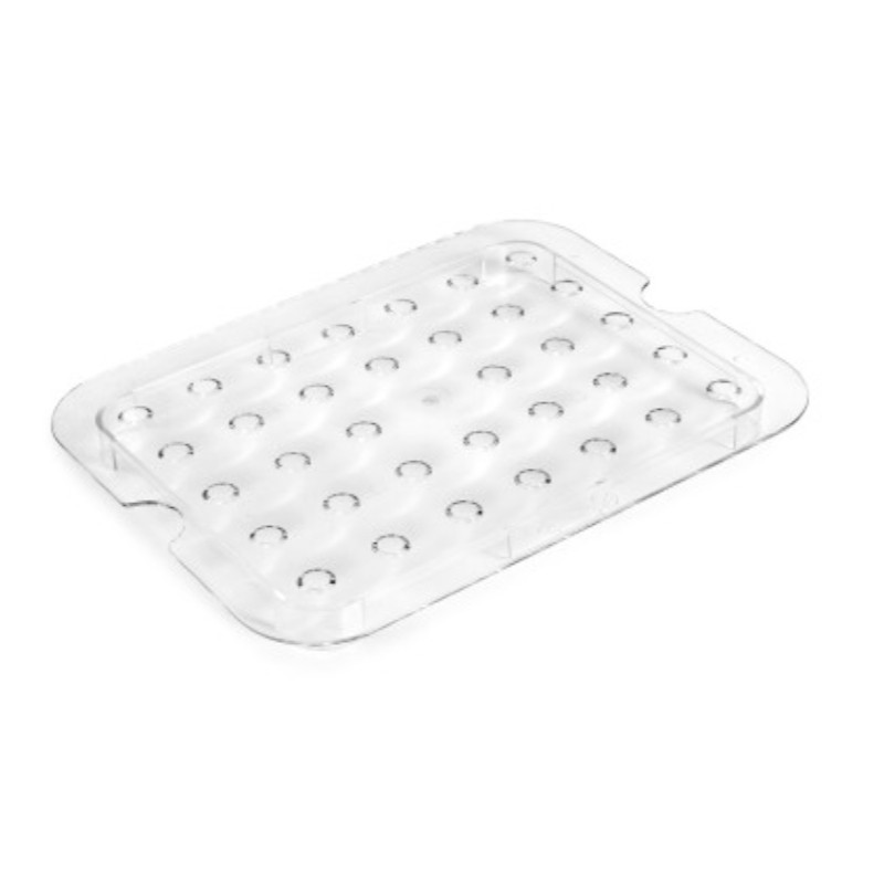 Fundo duplo perfurado de policarbonato para recipientes Gastronorm