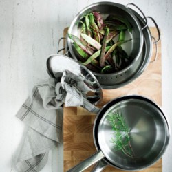 Cacerola vapor Basic de acero inoxidale de Lacor en promoción