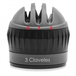 Afilador de cuchillos fijación con ventosa de 3 Claveles