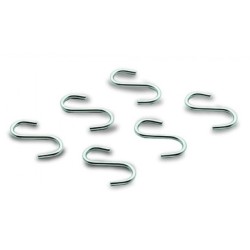 Juego 6 ganchos inox para colgador Lacor