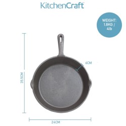 Padella in ghisa Deluxe Ø24 cm KitchenCraft