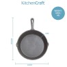 KitchenCraft Deluxe Gusseisen-Bratpfanne Ø 24 cm