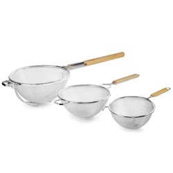 Colador profesional doble malla estañado de Lacor