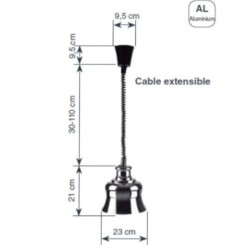 Comprar lámpara de calentamiento infrarrojos extensible Lacor
