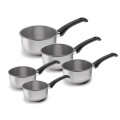 Set 5 casseruole a un manico in acciaio inox 18/10 Estudio Lacor