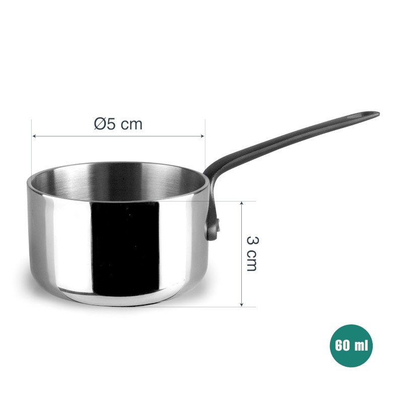 Cazo tricapa mini Trimetal de Lacor | Hiperchef