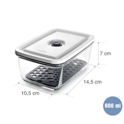 Táper de vidrio al vacío Smart de Lacor | Hiperchef