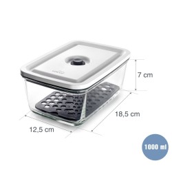 Táper de vidrio al vacío Smart de Lacor | Hiperchef