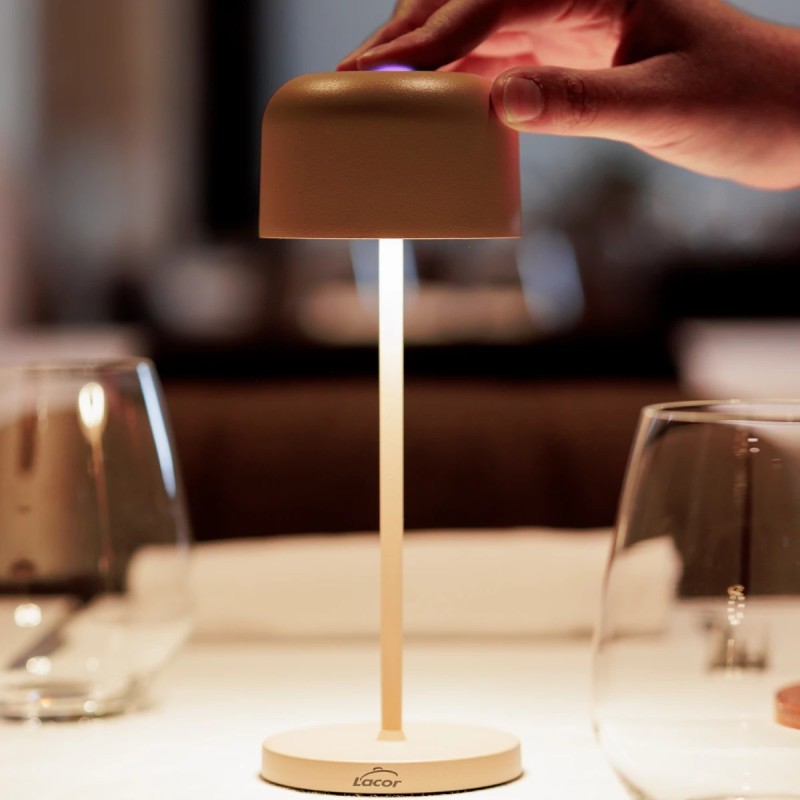 Lampara de sobremesa sin cable Lune Sand de Lacor