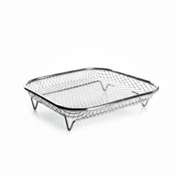 Cestillo cuadrado de acero inox para airfryer de Ibili