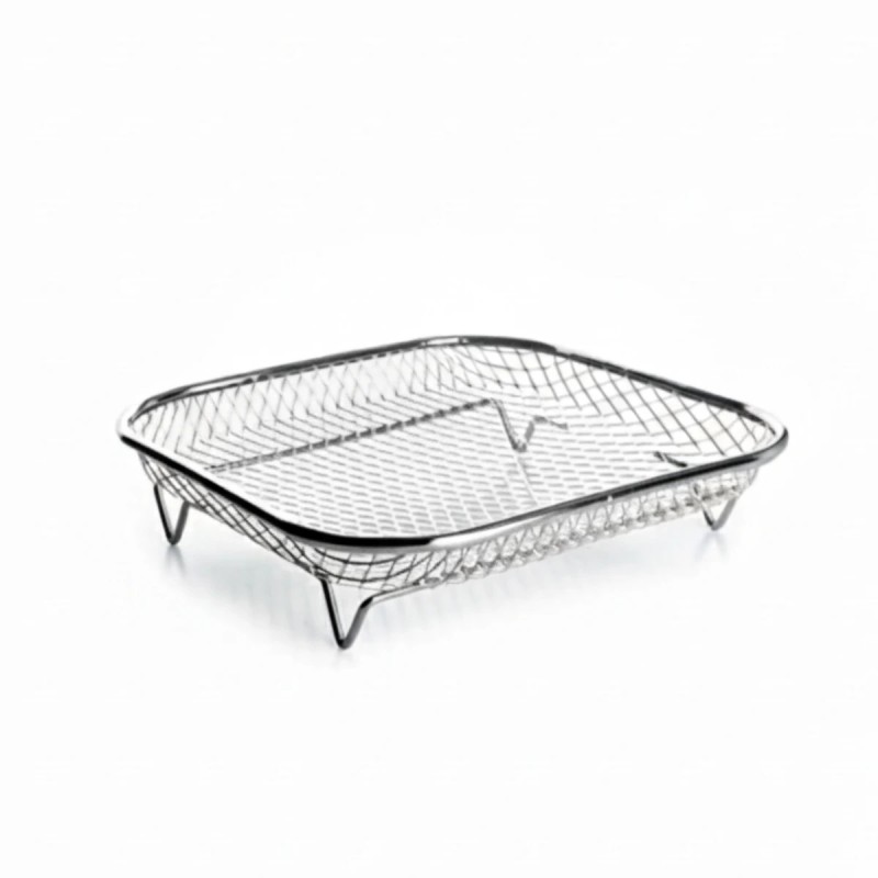 Cestillo cuadrado de acero inox para airfryer de Ibili