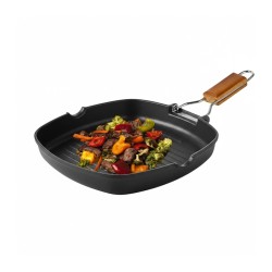 Grill rainuré Ecostone en fonte d'aluminium de Wecook