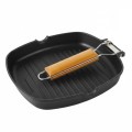 Grill rainuré Ecostone en fonte d'aluminium de Wecook