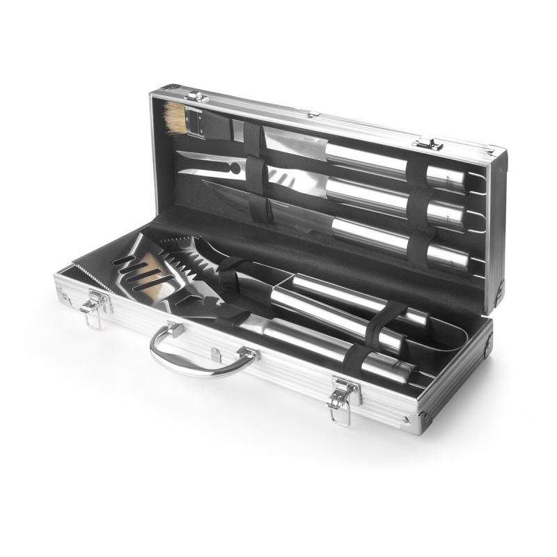 Lacor BBQ Grillbesteck-Koffer 5-teilig Edelstahl