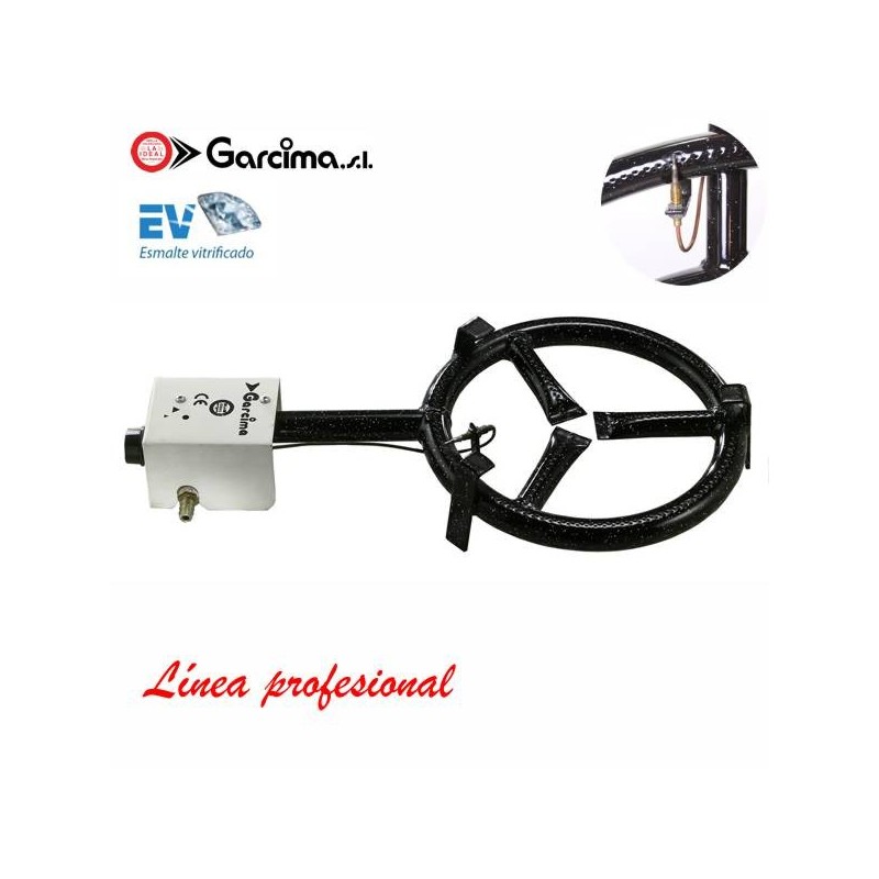 Fornello per paella professionale a gas con termocoppia Garcima