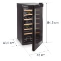 Lacor Merlot Weinkühlschrank 28 Flaschen Black Line